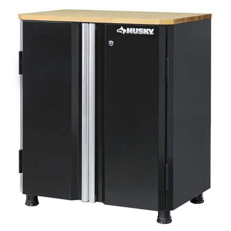 husky ready-to-assemble 24-gauge steel 2-door garage base cabinet|husky 4 piece garage cabinet.